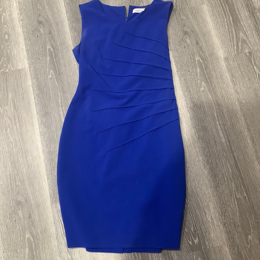 Blue Calvin Klein dress